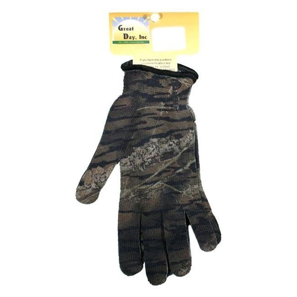 Great Day Great Day SF306MO HD Heavy Duty Spando-Hands Regular Gloves; Mossy Oak SF306MO HD